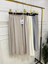 High Quality Winter Woollens Pleated Long Belted Skirts